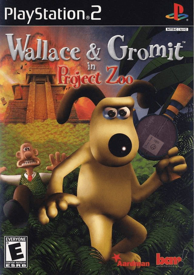 Wallace and Gromit Project Zoo box art for Playstation 2